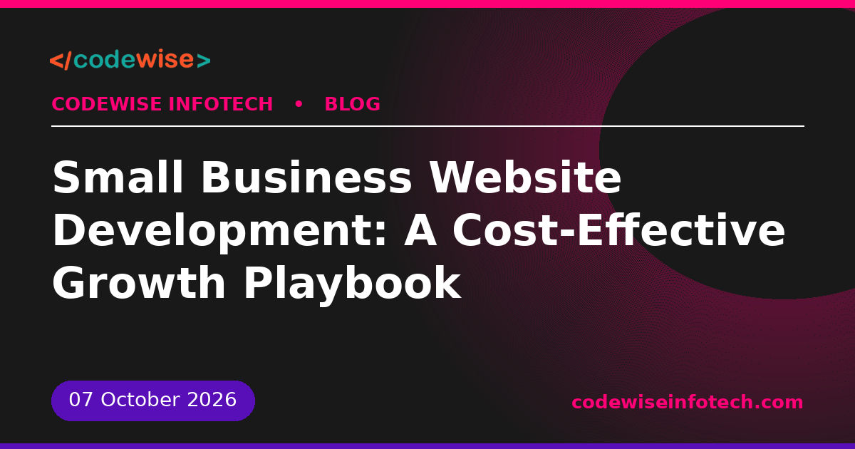 small business website development
