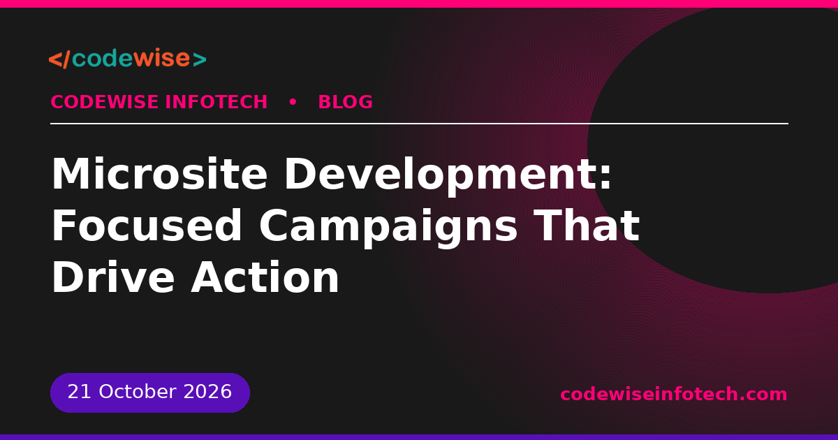 microsite development