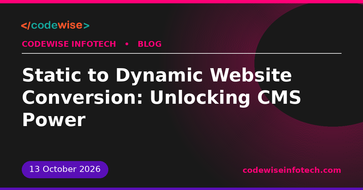static to dynamic website