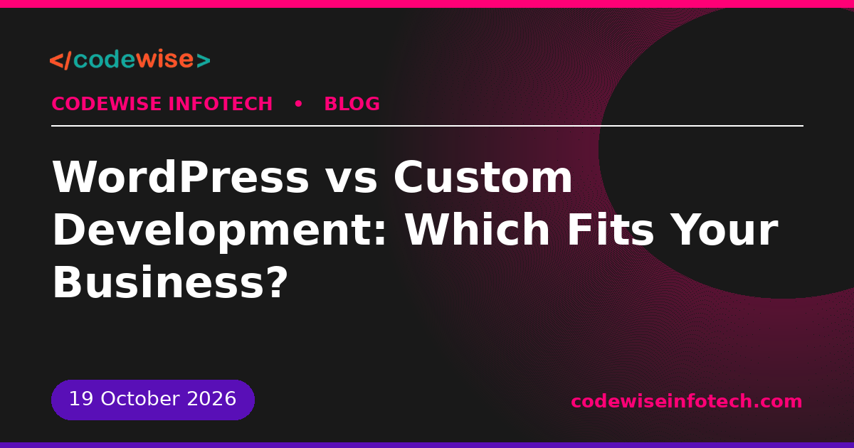 wordpress vs custom development